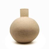 vase boule pyrite h 22 cm